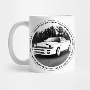 TOYOTA CELICA GT-FOUR ST185 Black 'N White 4 Mug